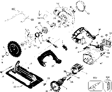 Exploded Diagram A Diagram and Parts List for 7359C-04 Type 1 Black and Decker Circular Saw